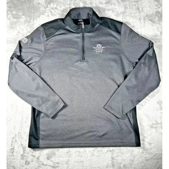 State Farm Insurance Crew Team Zip Up Jacket Size XL Black/Gray Oakley - Picture 1 of 11